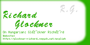 richard glockner business card